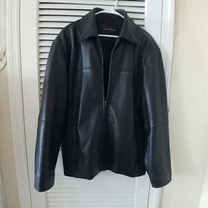 Men's Black Genuine Leather Jacket
