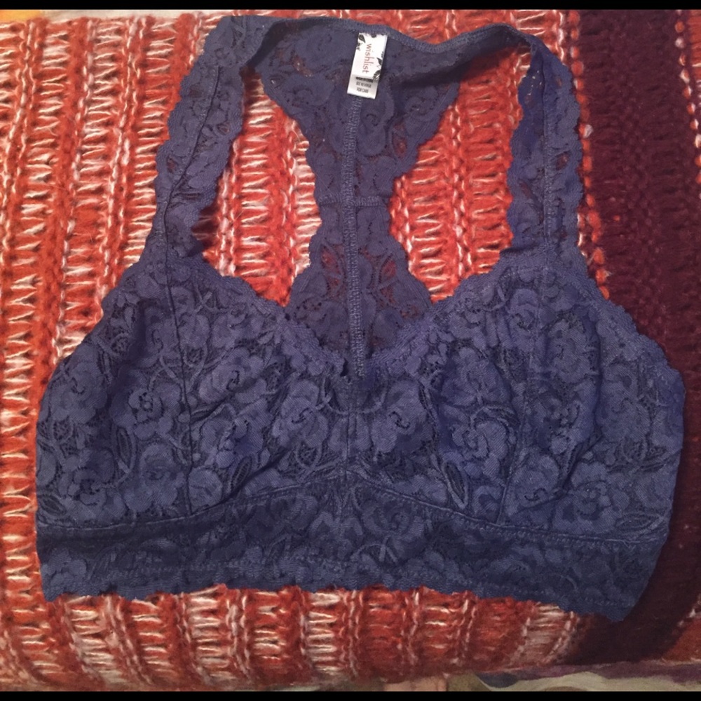 Blue bralette