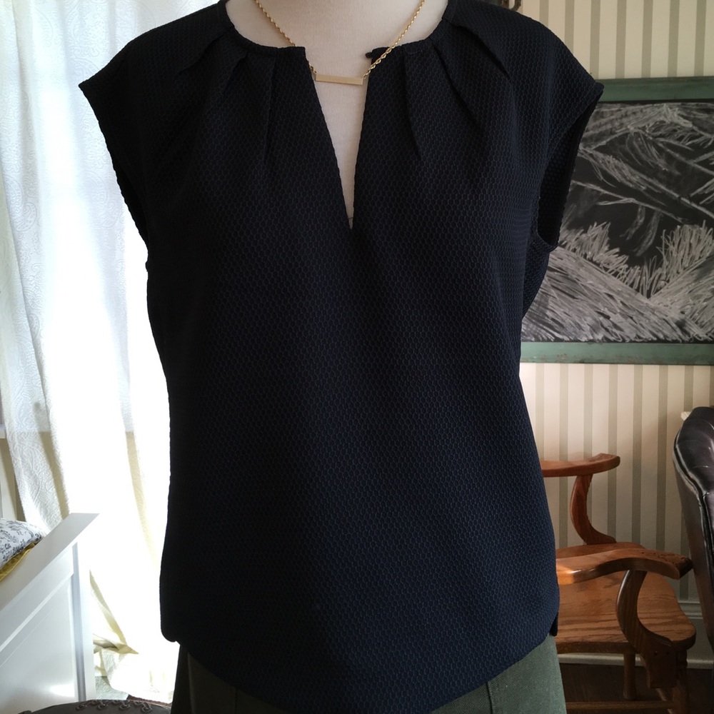 Black tunic blouse