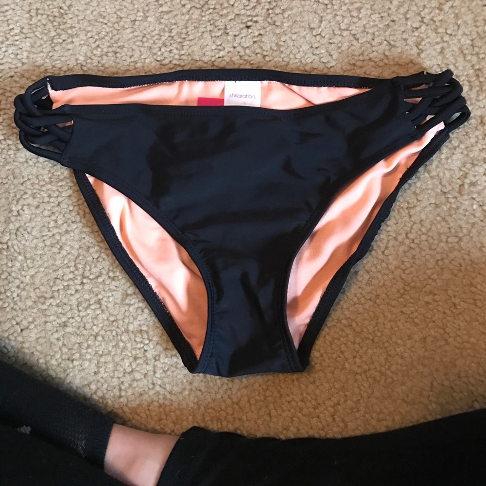 Black bathing suit bottoms