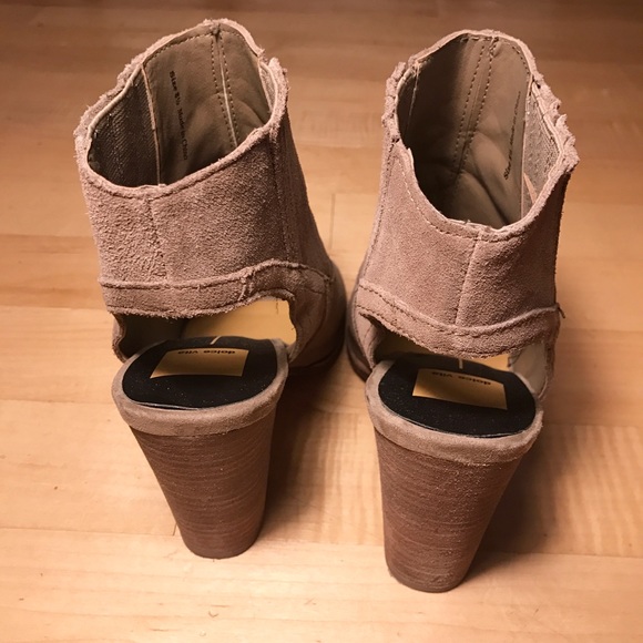 Dolce Vita Pike Suede Peep-Toe Bootie - Picture 4 of 7