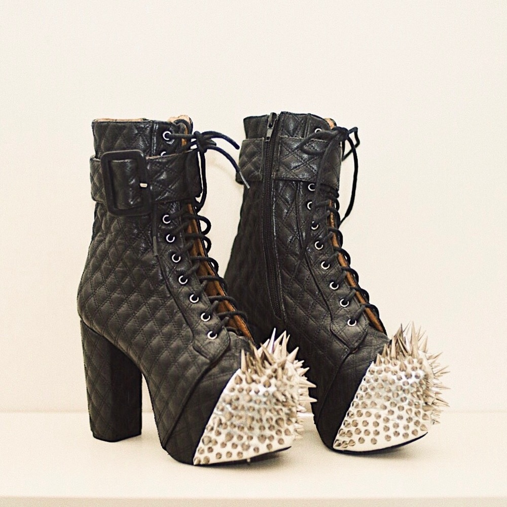 FLASH SALE! JEFFREY CAMPBELL LITA LEATHER SPIKES