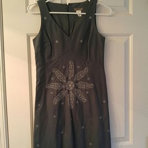 J.Crew embroidered paisley dress
