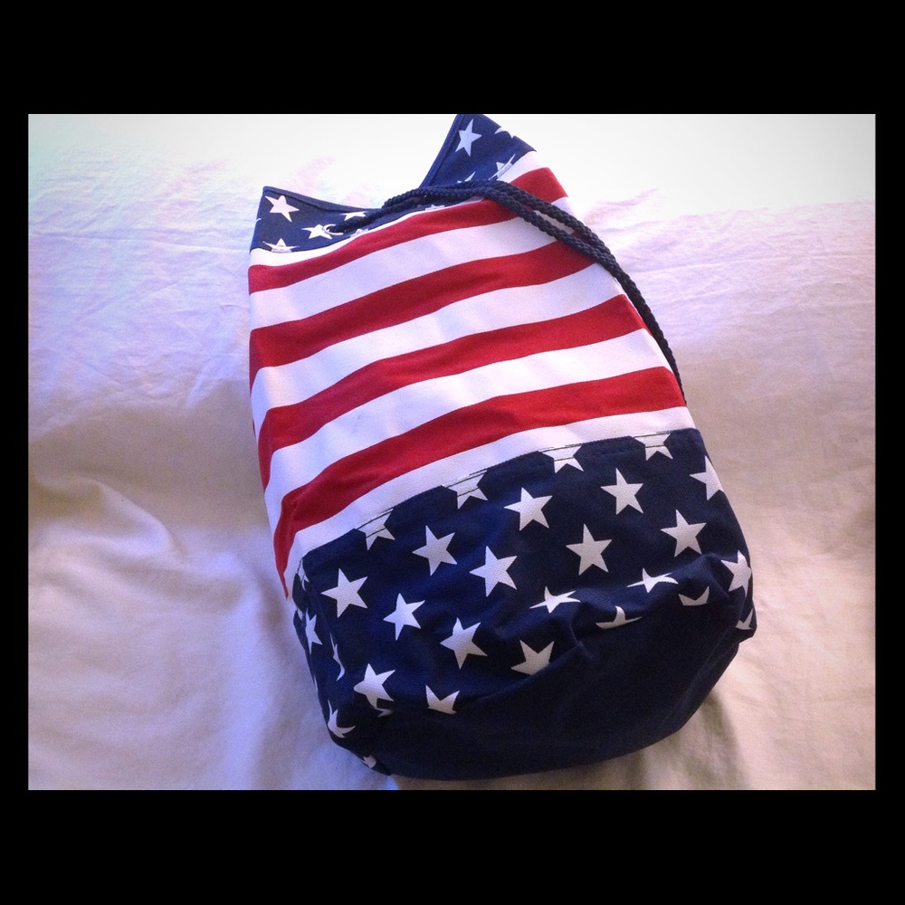 🌟 4th of July drawstring backpack
