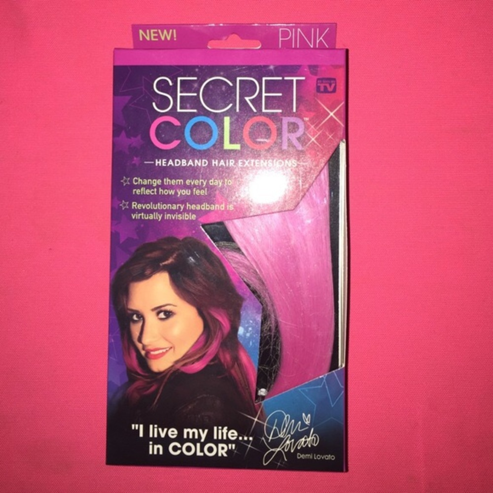SECRET COLOR HAIR EXTENSIONS HEADBAND Pink