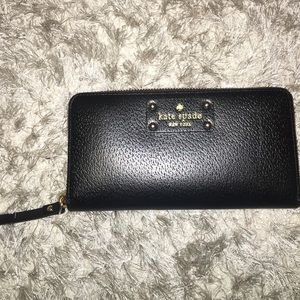 Black Leather Kate Spade Wallet
