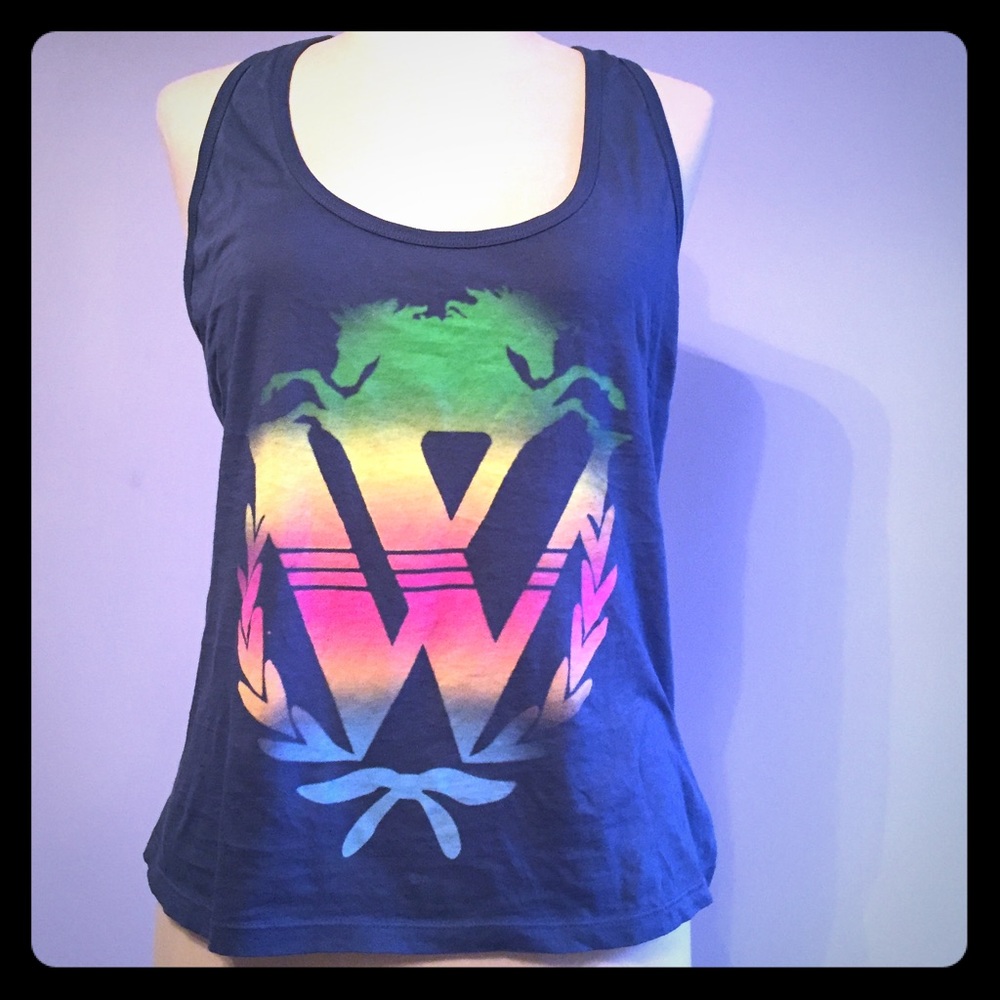 Wildfox Laurel Logo Tank Top -NWT