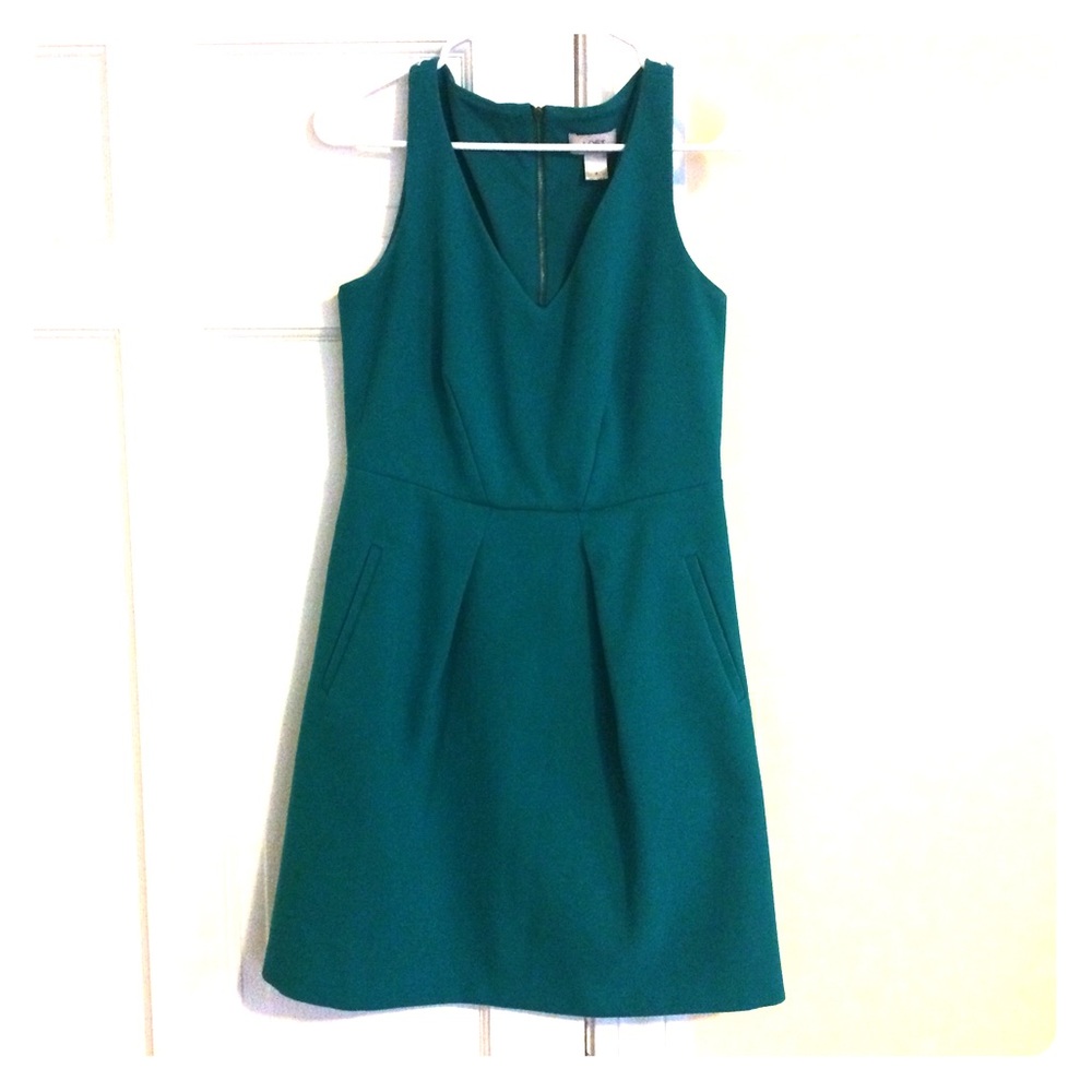 LOFT green sheath dress