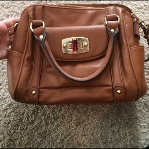 Small leather handbag