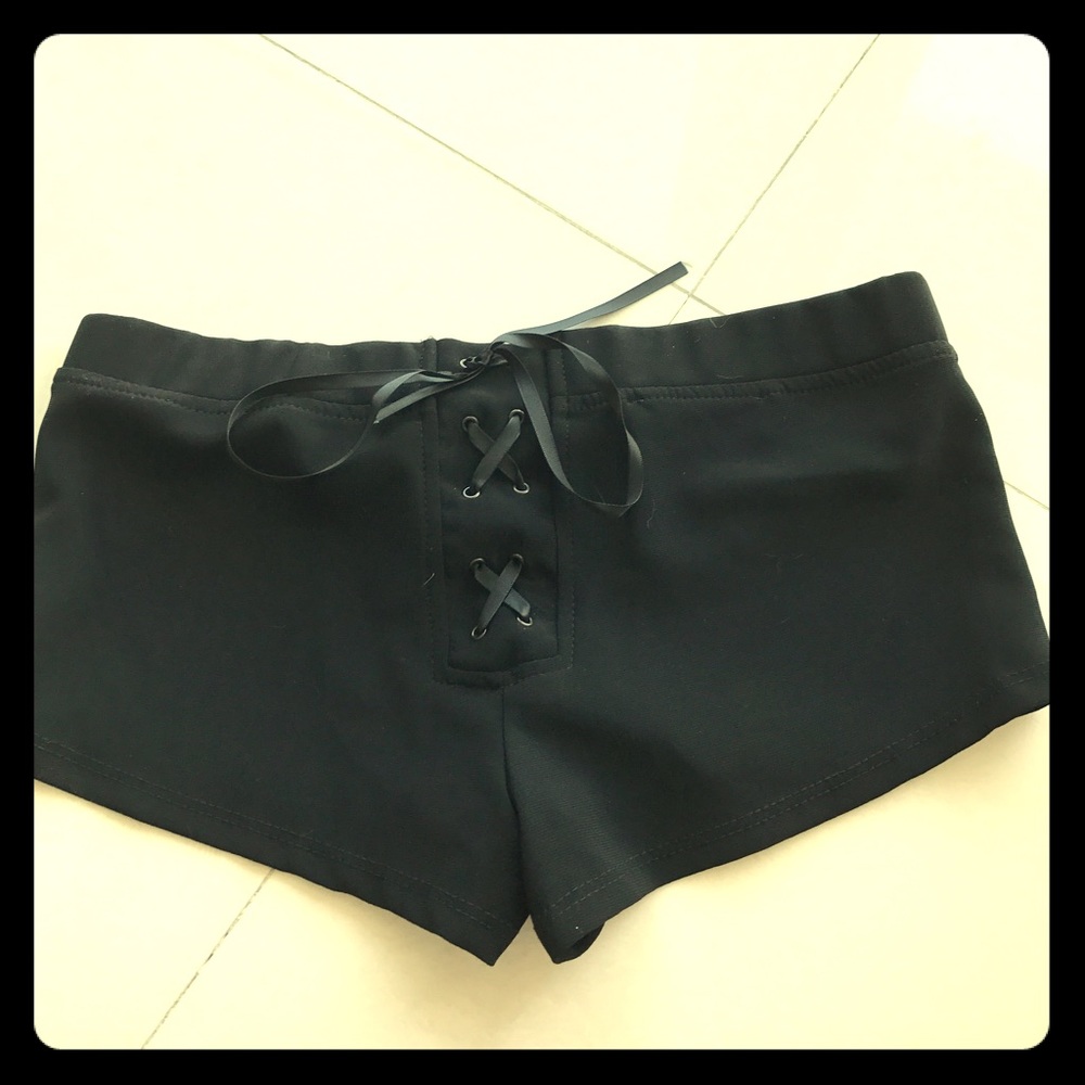 Black short shorts