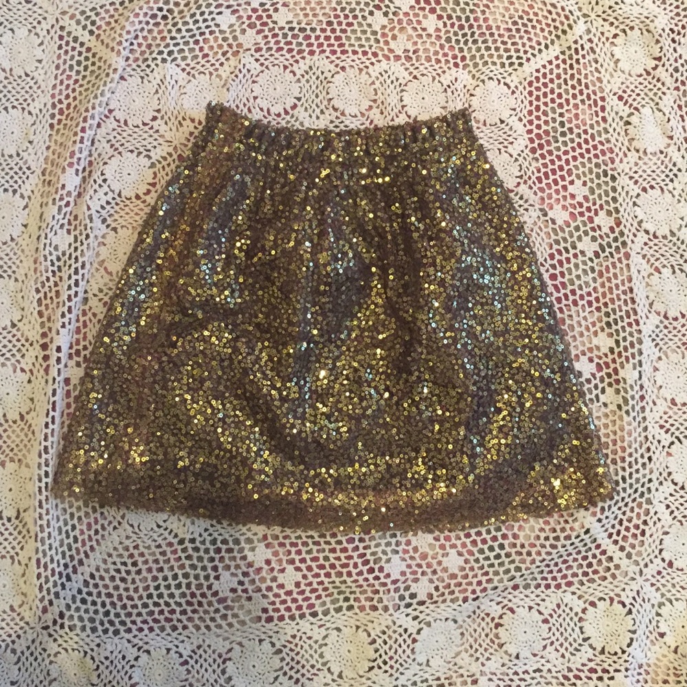 J crew sequin mini skirt