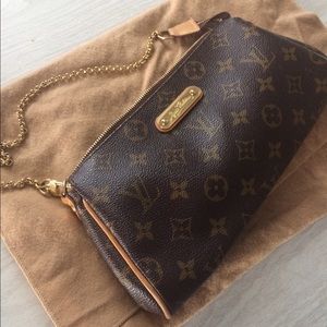 Louis Vuitton monogram Eva purse clutch