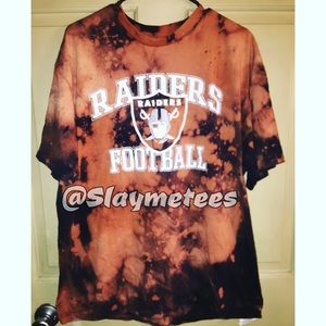 BRAND NEW RAIDERS DISTRESSED TEE