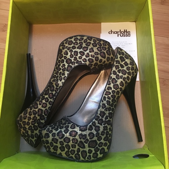 Animal print sparkle platforms - Picture 1 of 4