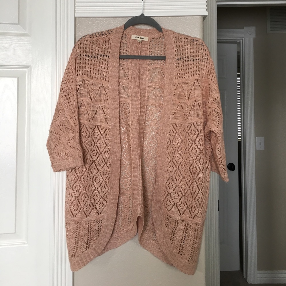 Pink Rose Cardigan