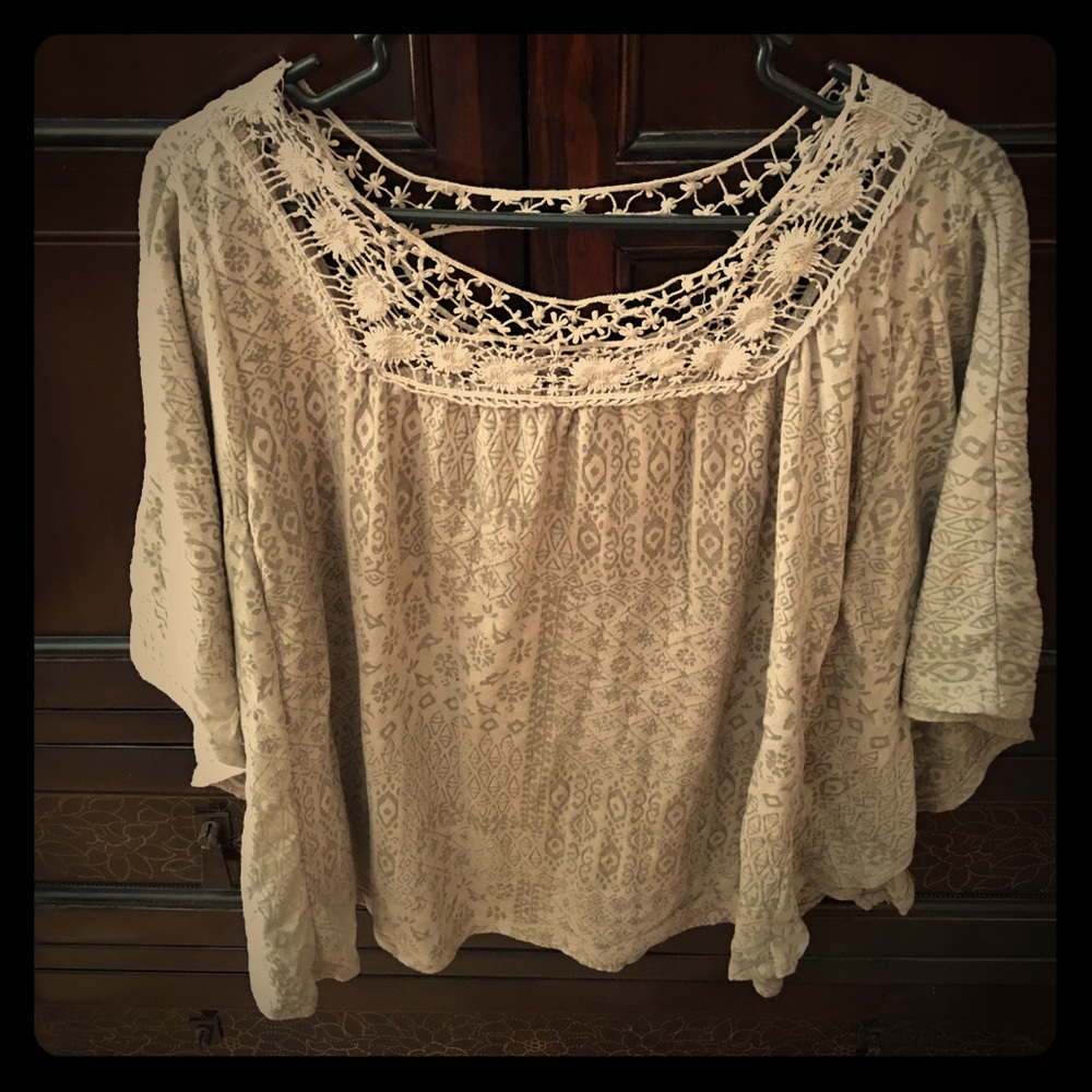 Tunic Tee with Crochet