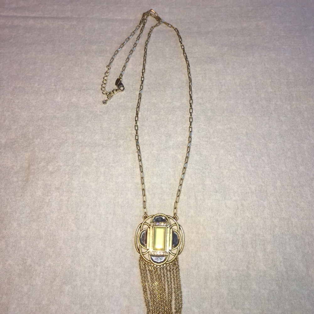 Lia Sophia gold long necklace