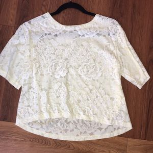 Yellow flower shirt. Forever 21 size medium.