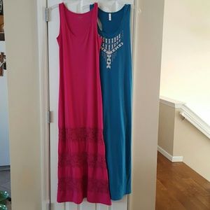 2 maxi dresses