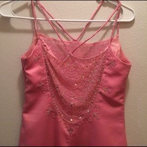 Dave and johnny pink prom dress size 3/4