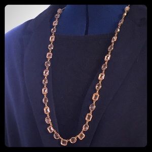 Ann Taylor gold and glass necklace