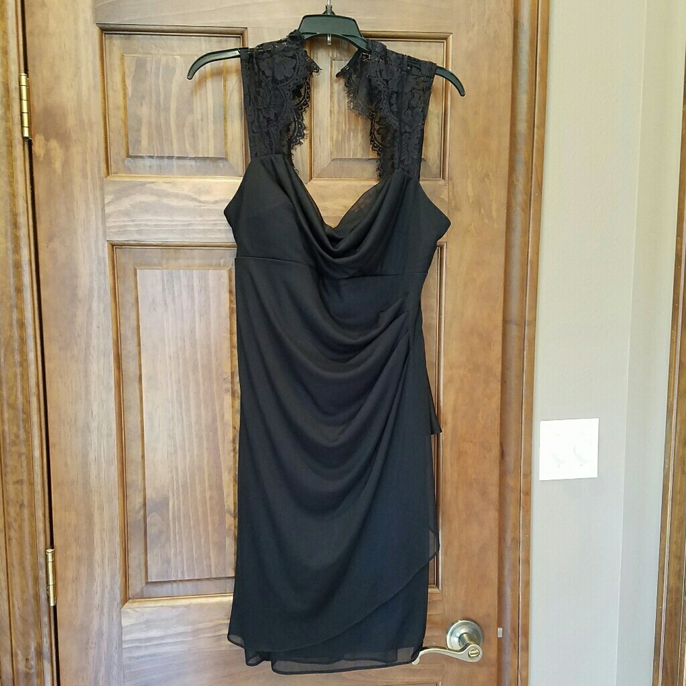 Rouched Little Black Dress