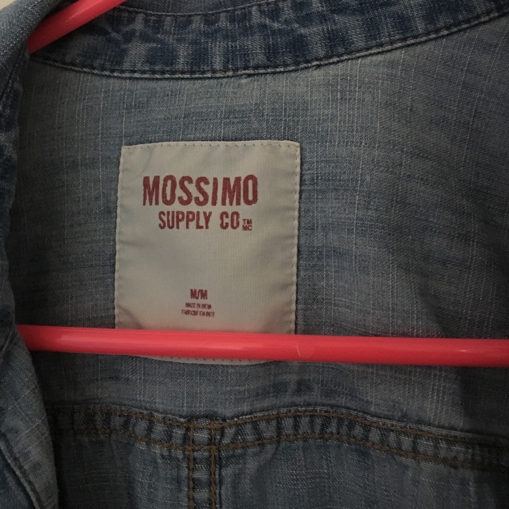 Blue denim button down - Picture 2 of 2