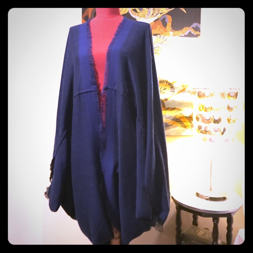 Navy Shawl/Kimono
