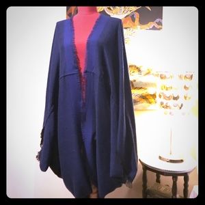 Navy Shawl/Kimono