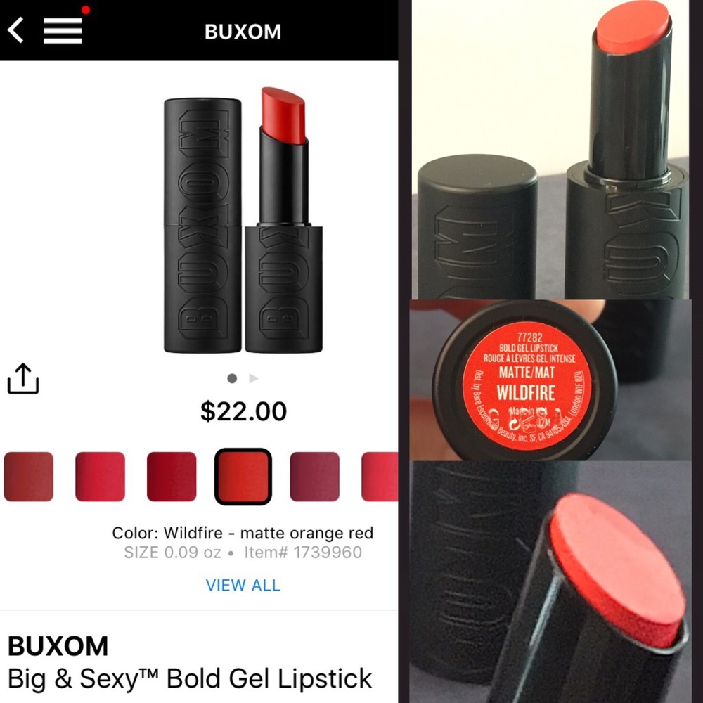 Buxom Big & Sexy Bold Gel Lipstick new without box