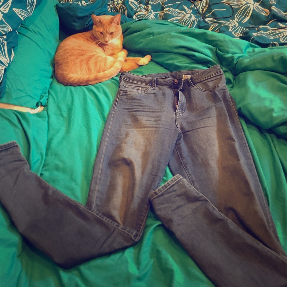 Barely worn high waisted super skinny jeans