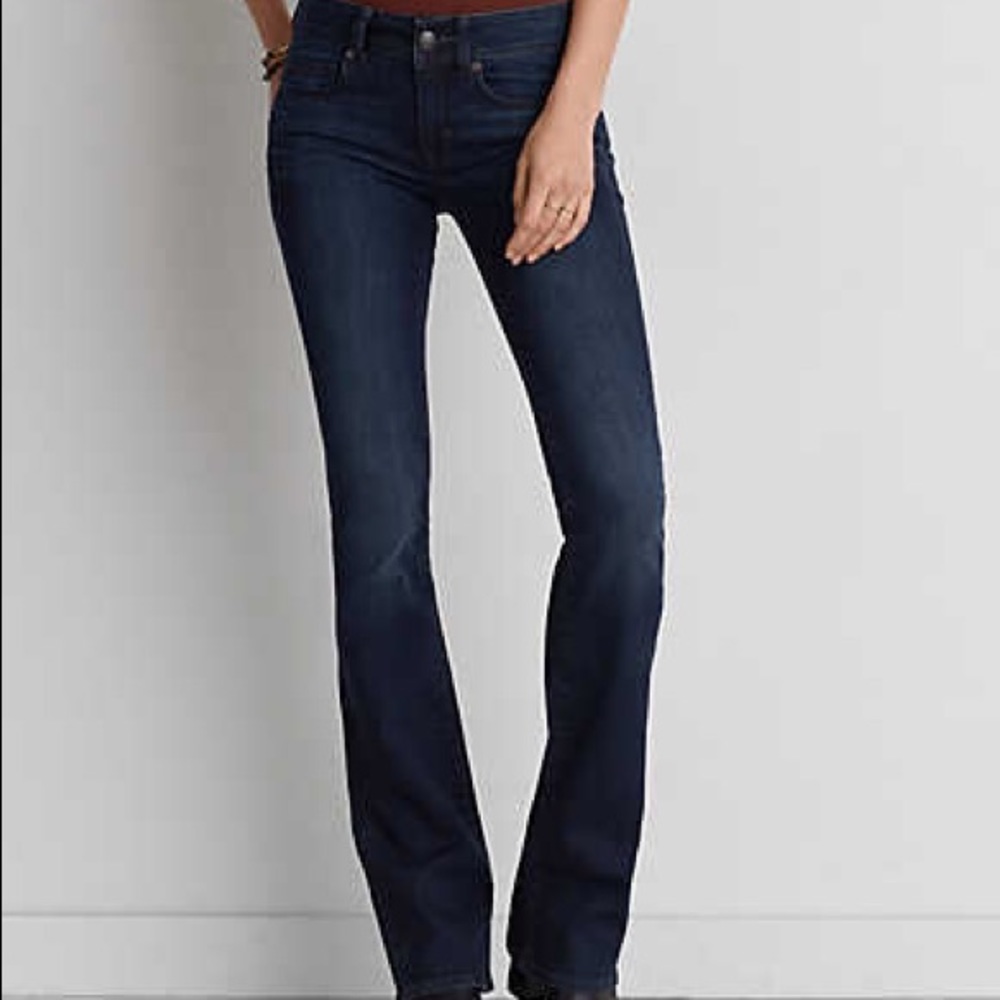 American Eagle Kick Boot Dark Wash Sz 10L