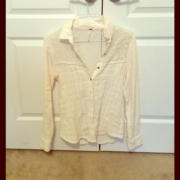 NWOT Free People Blouse - Picture 2 of 2