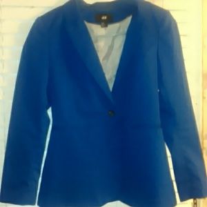 Blue h&m blazer sz 10