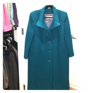 Turquoise Wool Peacoat