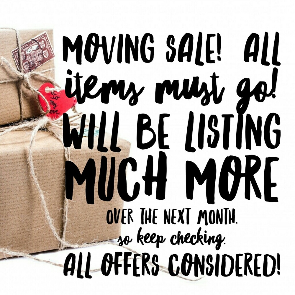 All items must go! Cleaning out closet!