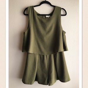 Umgee USA Army Green Romper