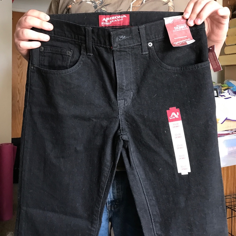 Arizona men's skinny jeans black size 32x30