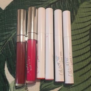 6 Colourpop Lipsticks: 2 Matt Lips & 4 Lippie Stix