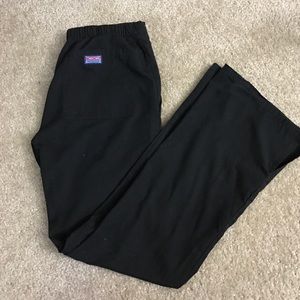 Cherokee black xxs petite scrub bottoms pants