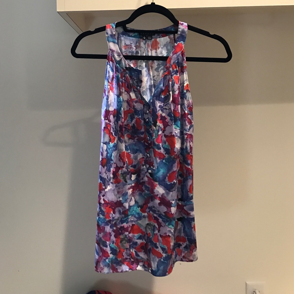 Theory floral blouse