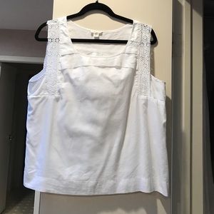 Cotton sleeveless blouse