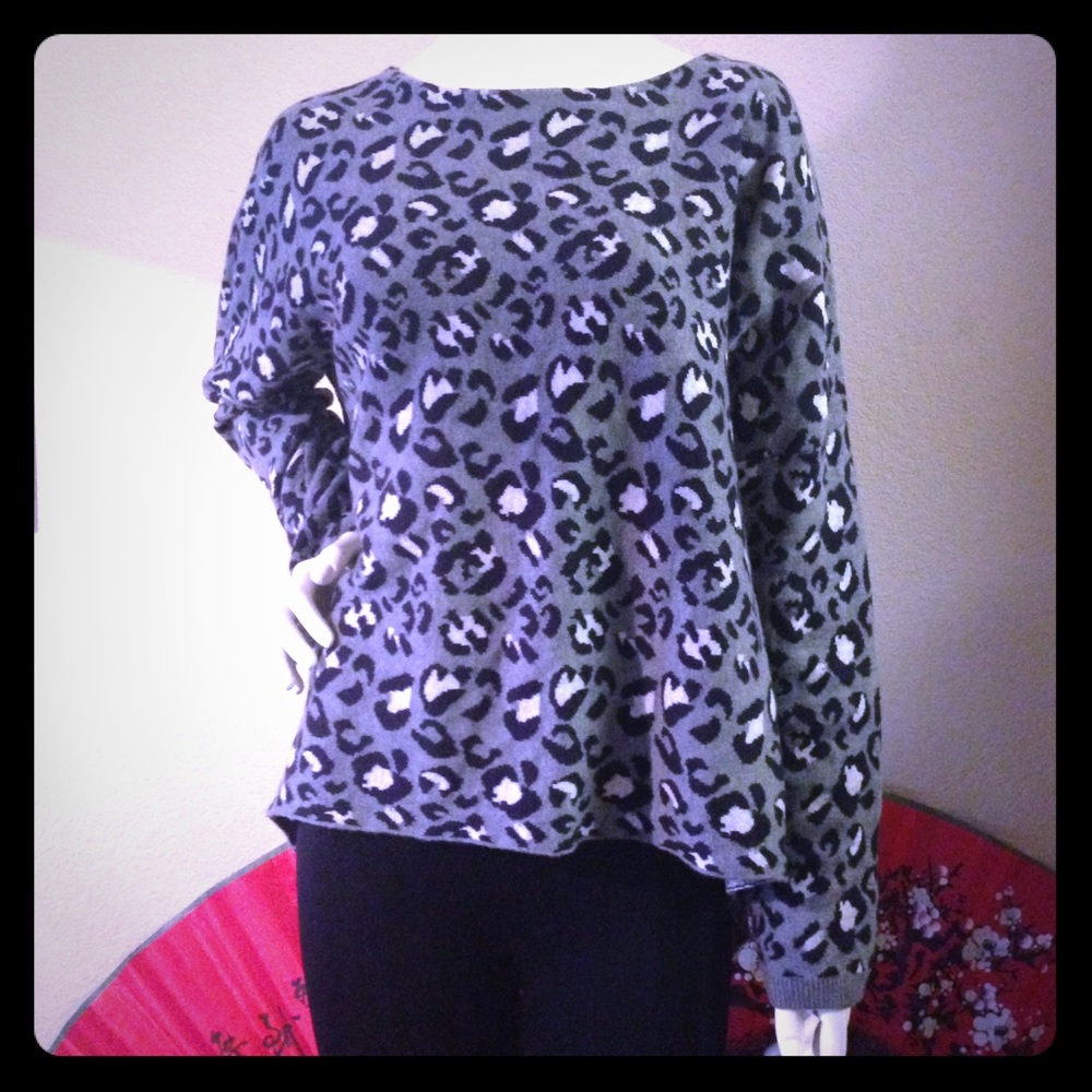 Loft cheetah print sweater
