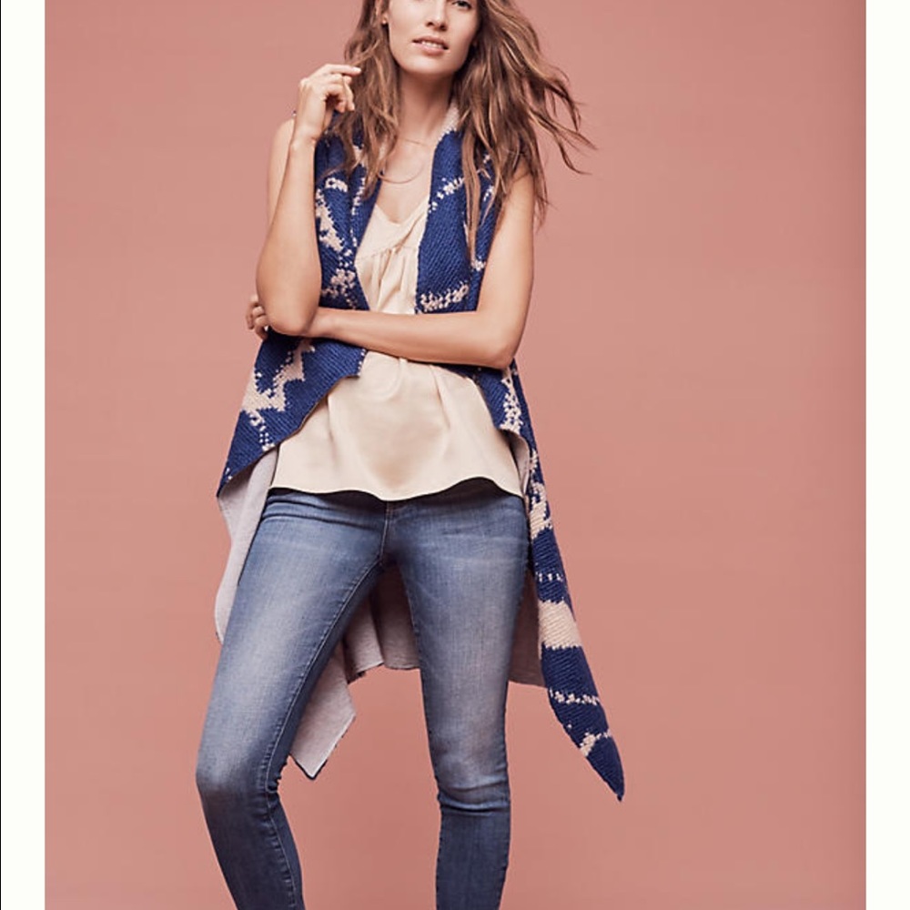 ⚡️SALE⚡️Anthropologie knitted blue Duster