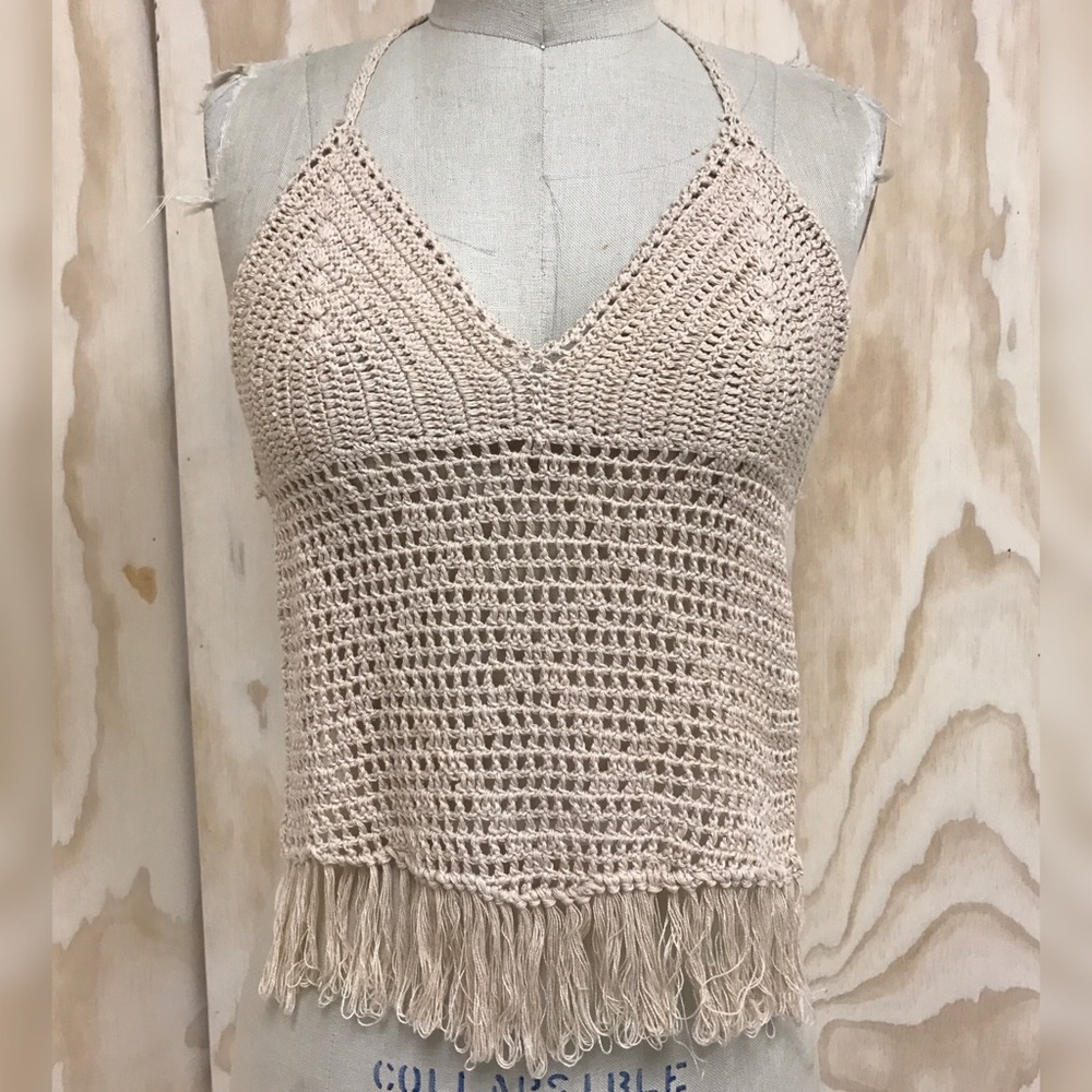 Backless Crochet Top
