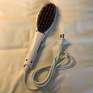 Hair straightening brush