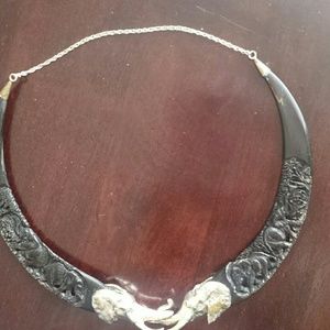 Hand Carved Warthog Tusk Choker