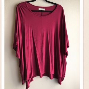 Burgundy Abercrombie & Fitch Tunic Top