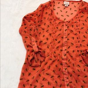 Orange bumblebee shirt