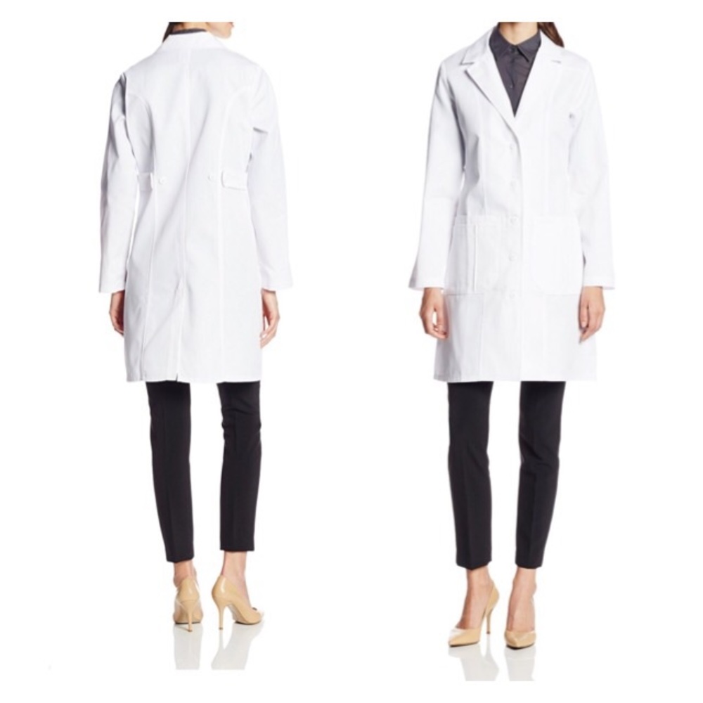 Lab coat and safety glasses
